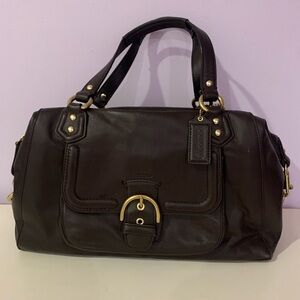 Coach Brown Leather Campbell Satchel Bag F25151